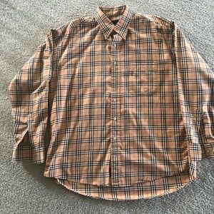 Men’s Burberry cotton flannel shirt
